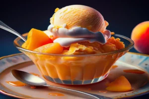 peach cobbler ice cream