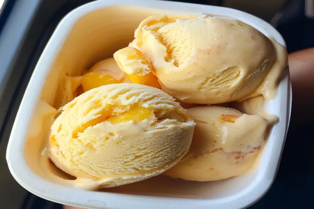 Peach Cobbler Ice Cream