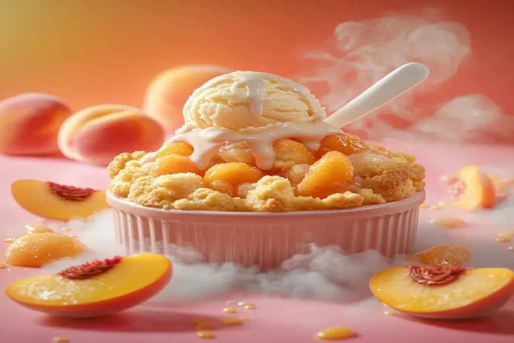 Peach Cobbler Ice Cream