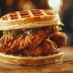 Why do people like chicken and waffles together?