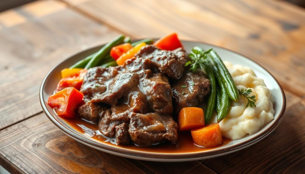Swiss Steak Meal Presentation Swiss Steak Meal Presentation