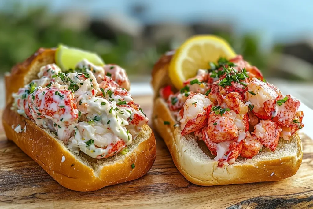 What are the two types of lobster rolls?