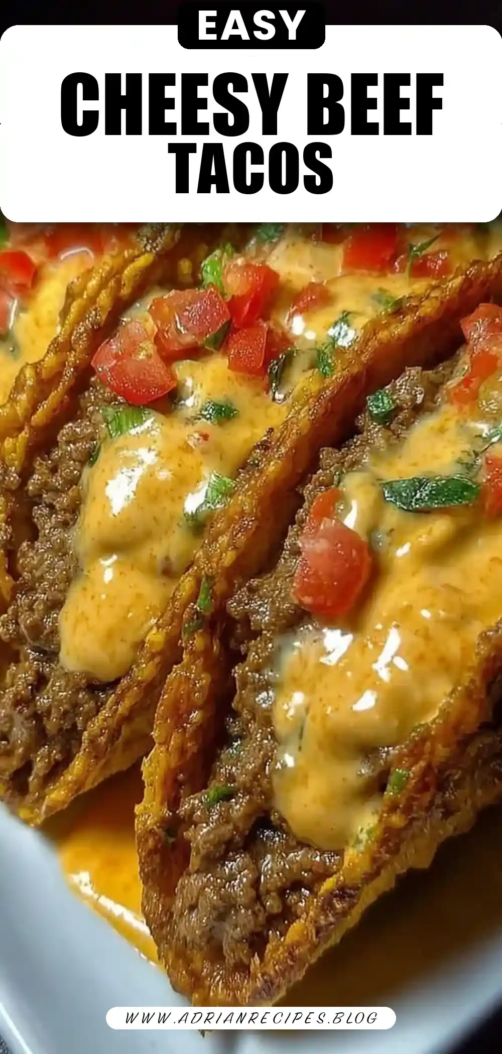 Cheesy Rotel Beef Tacos