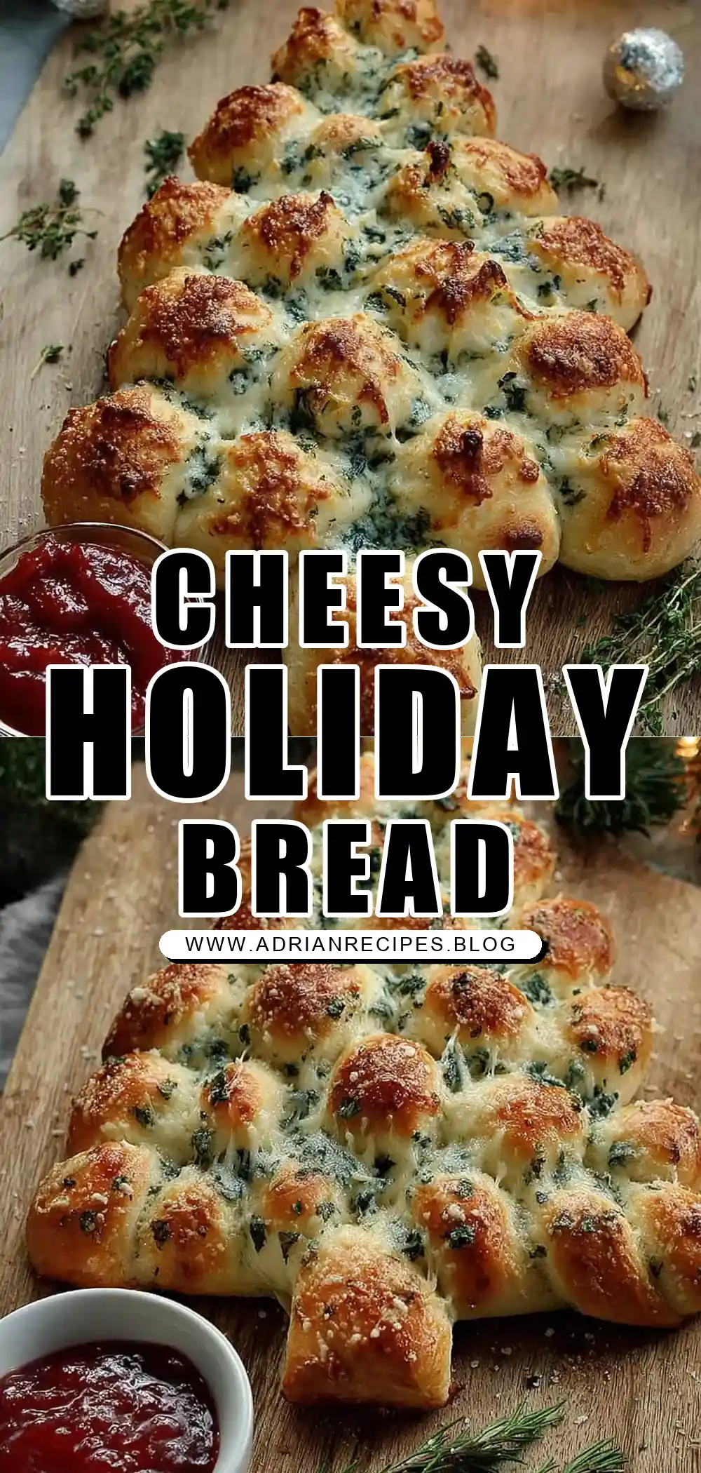 Cheesy Christmas Tree Bread