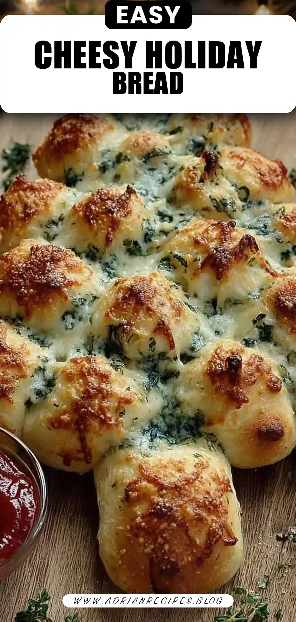 Cheesy Christmas Tree Bread