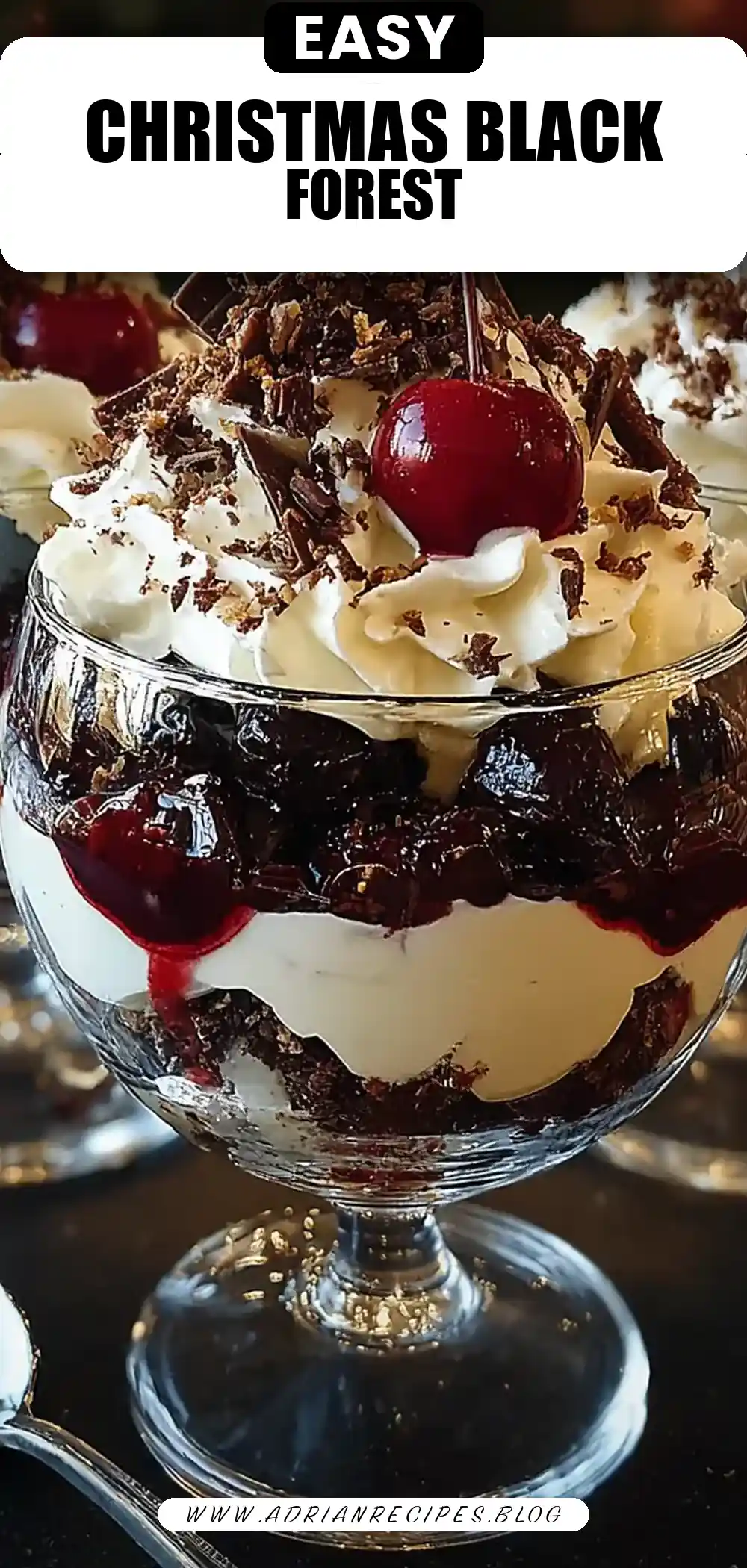 BLACK FOREST TRIFLE FOR CHRISTMAS