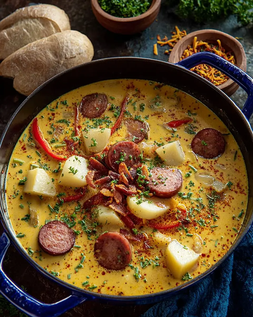 A delicious plate of Cajun Potato Soup