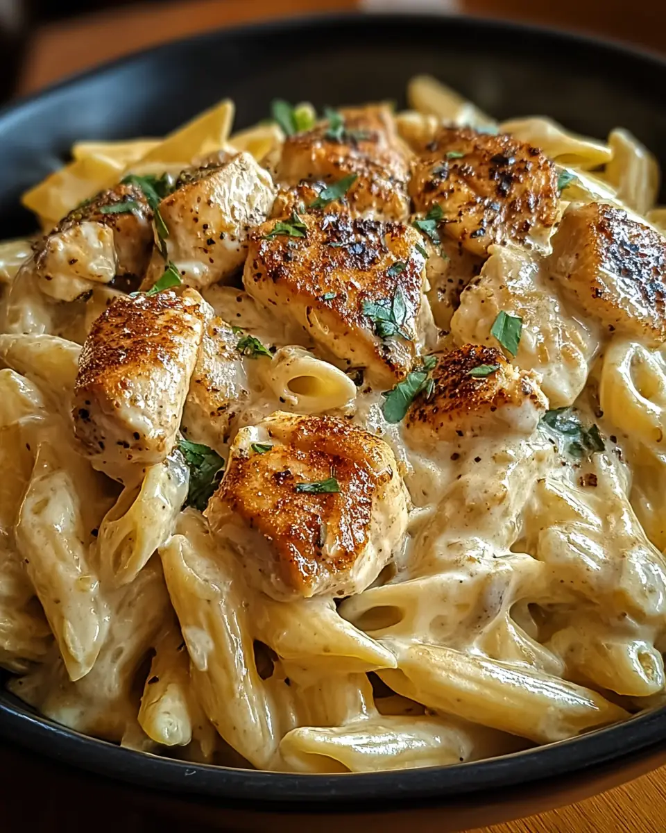 A delicious plate of Creamy Cajun Chicken Pasta