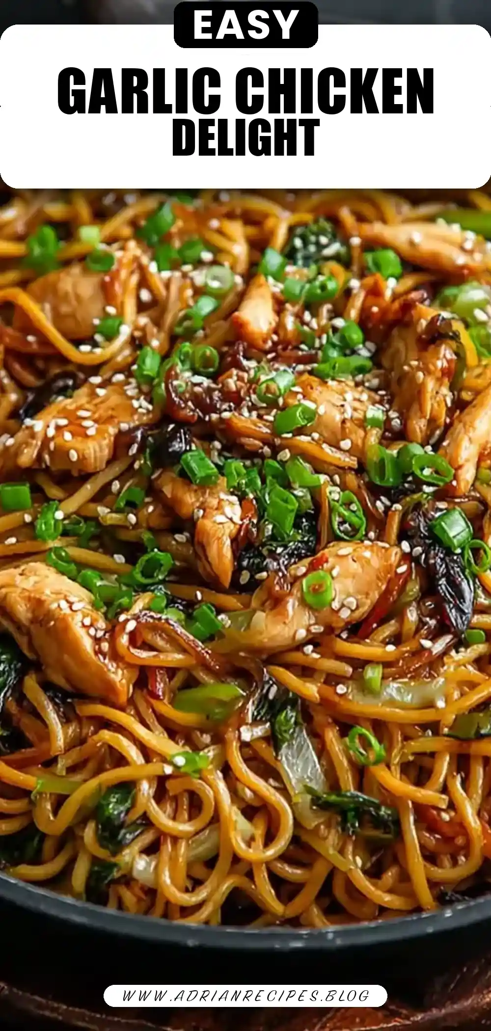 Garlic Chicken Lo Mein
