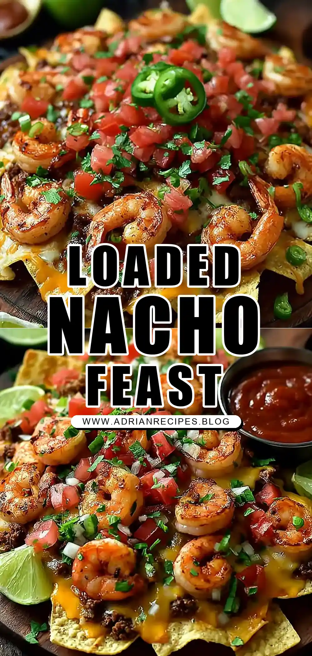 Loaded Shrimp & Beef Nachos