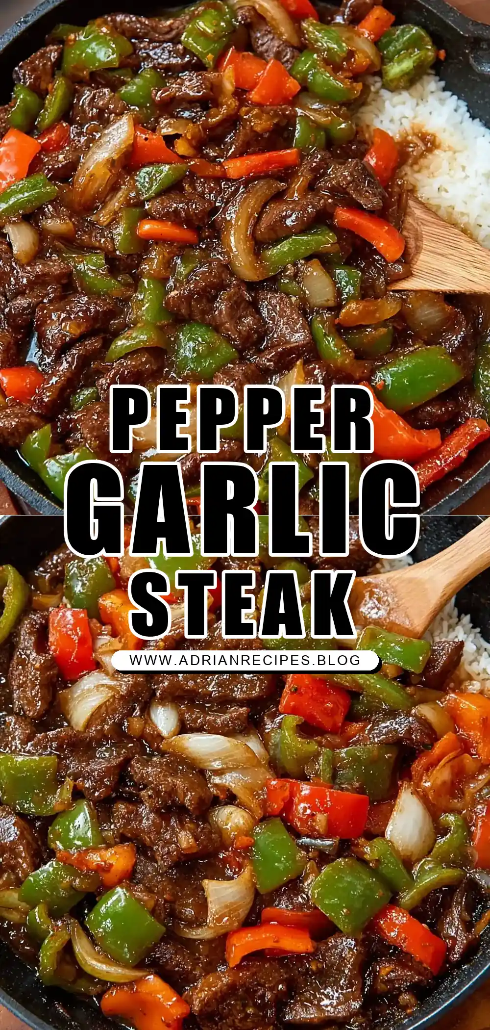 Pepper Steak with Garlic Rice
