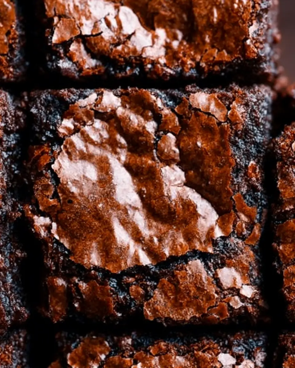 A delicious plate of The Best Cocoa Fudge Brownies