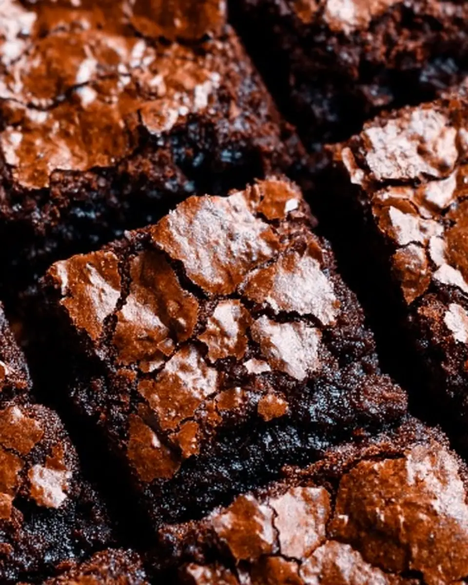 A delicious plate of The Best Cocoa Fudge Brownies