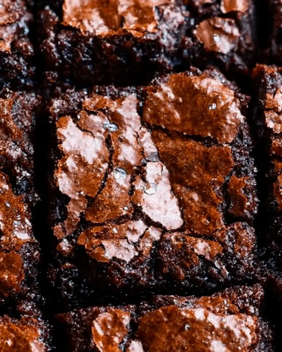 A delicious plate of The Best Cocoa Fudge Brownies