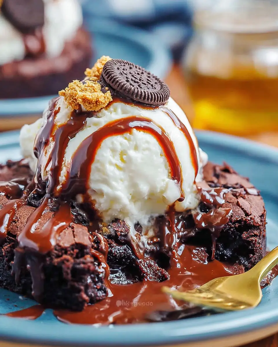 A delicious plate of 4-Ingredient Chocolate Dump Cake