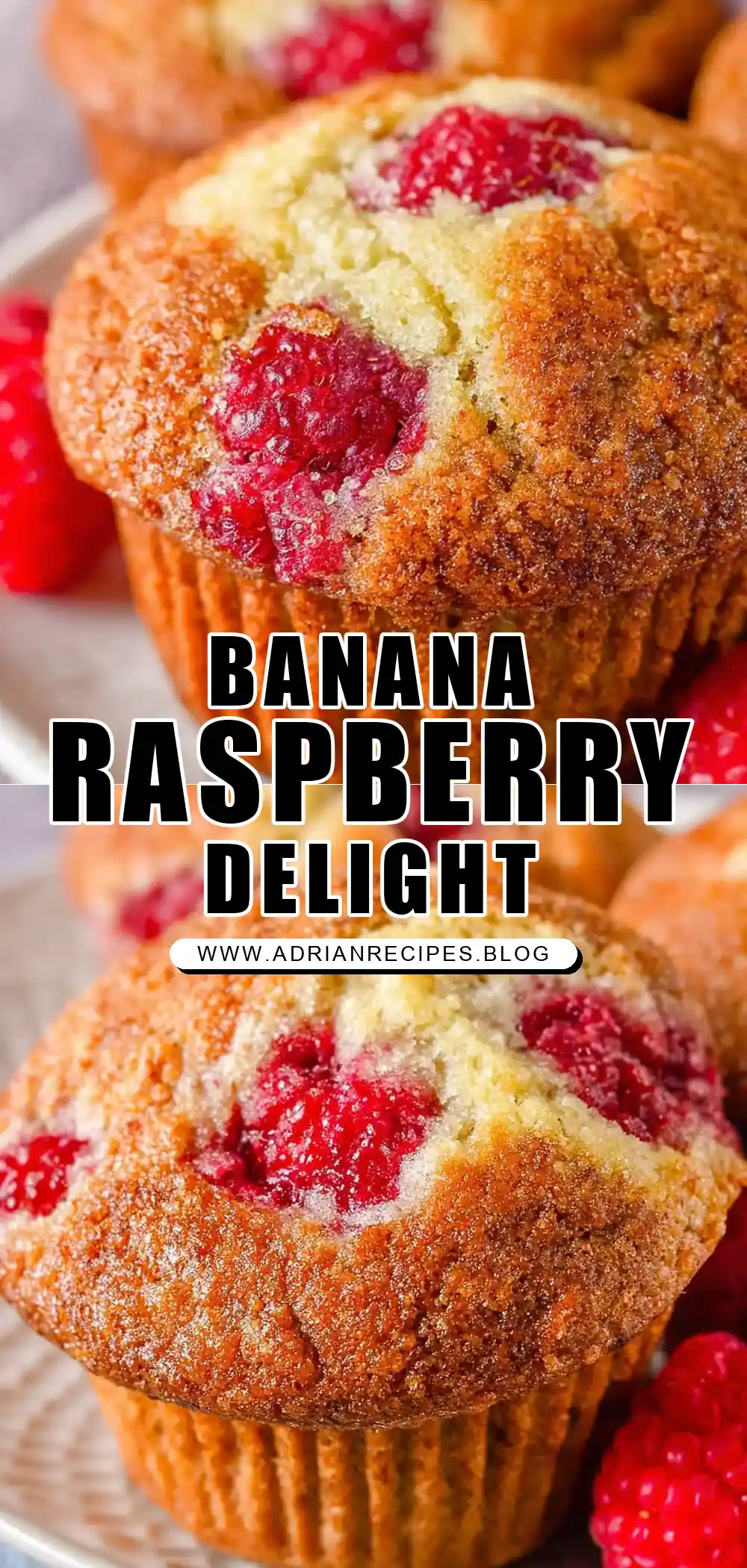 Banana Raspberry Muffins