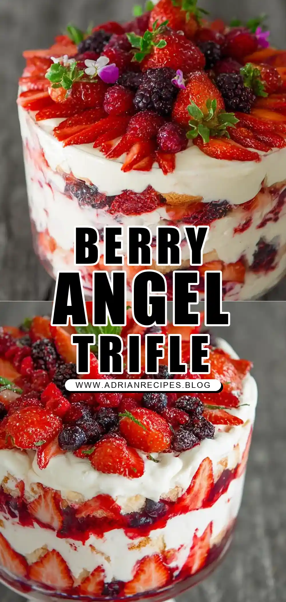 Mixed Berry and Angel Food Trifle Recipe