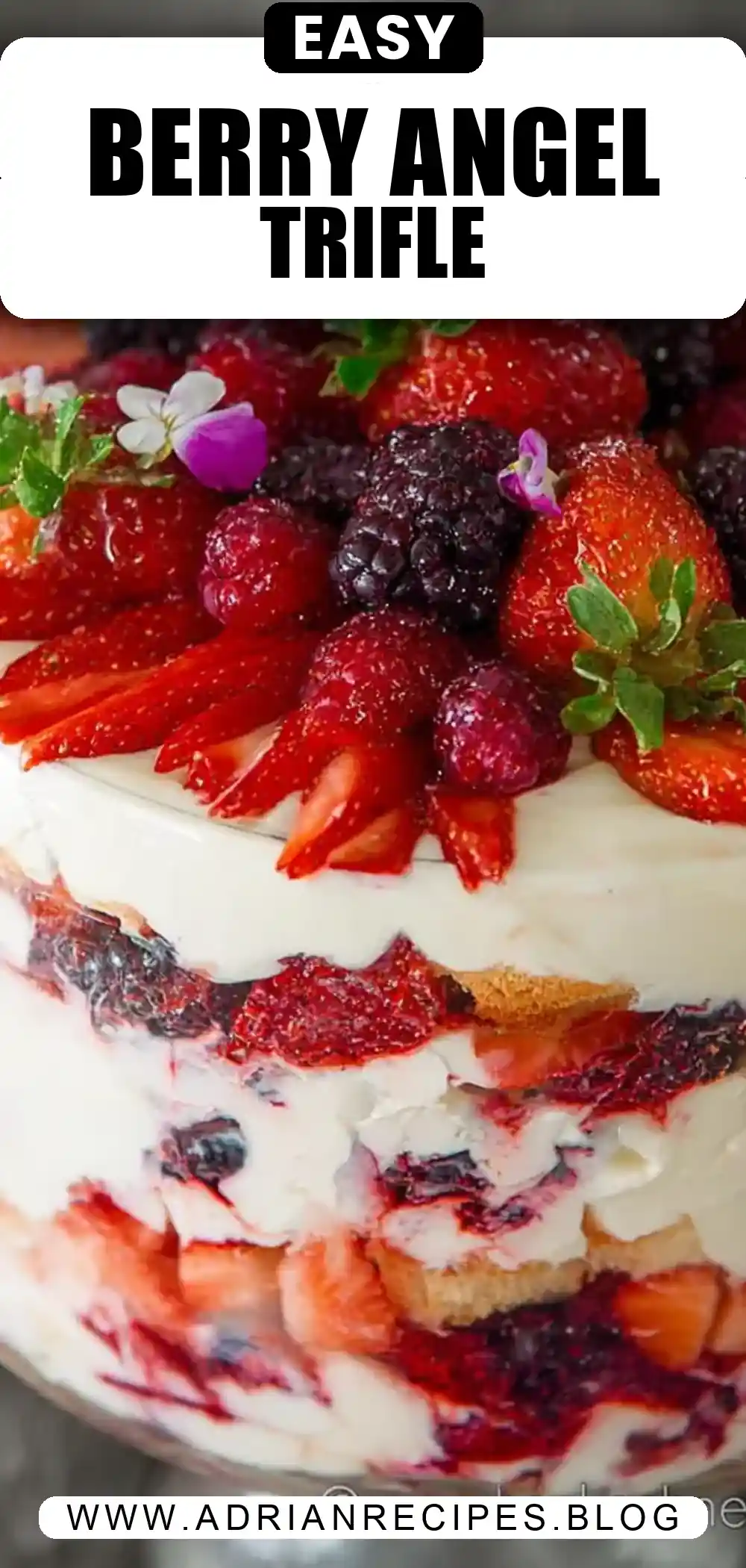 Mixed Berry and Angel Food Trifle Recipe