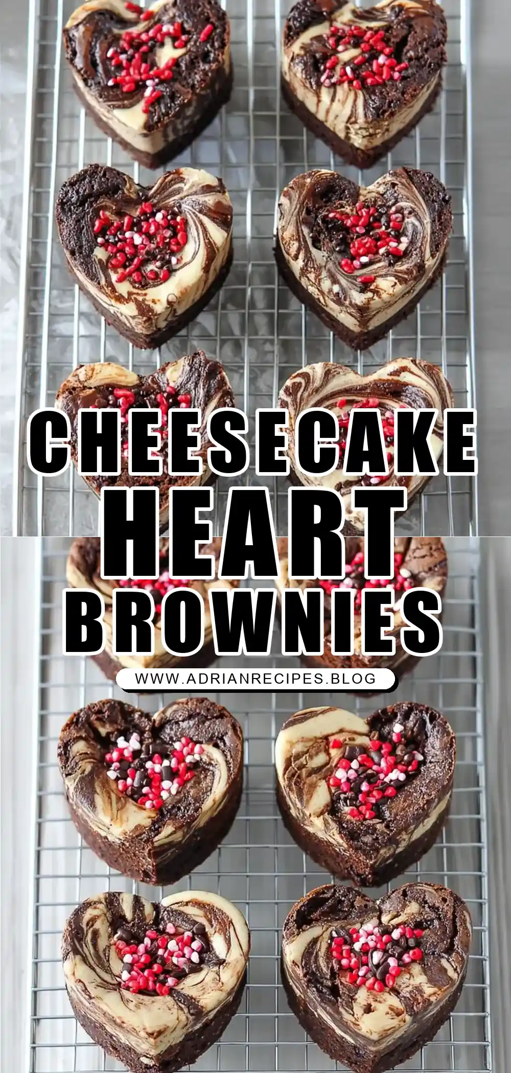 Cheesecake Brownie Hearts