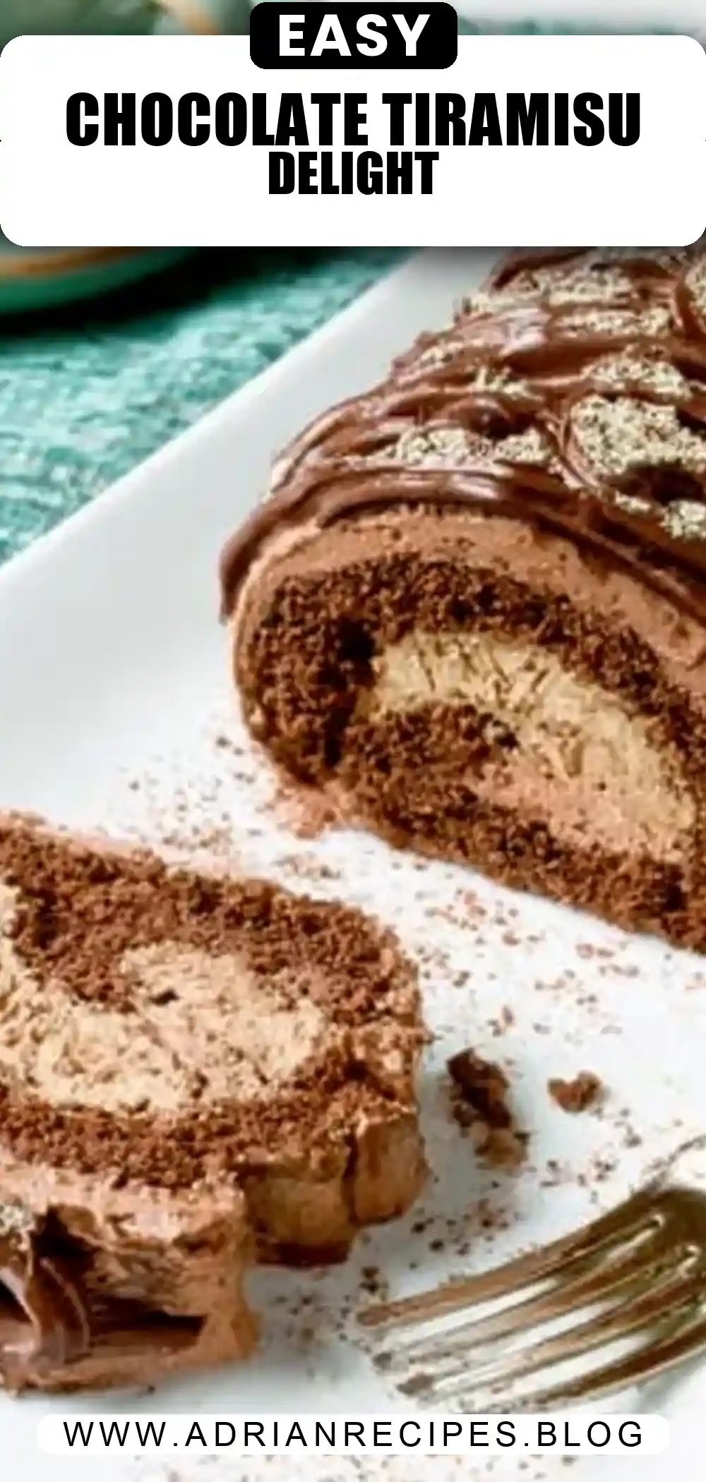 Low Carb Chocolate Tiramisu Cake Roll