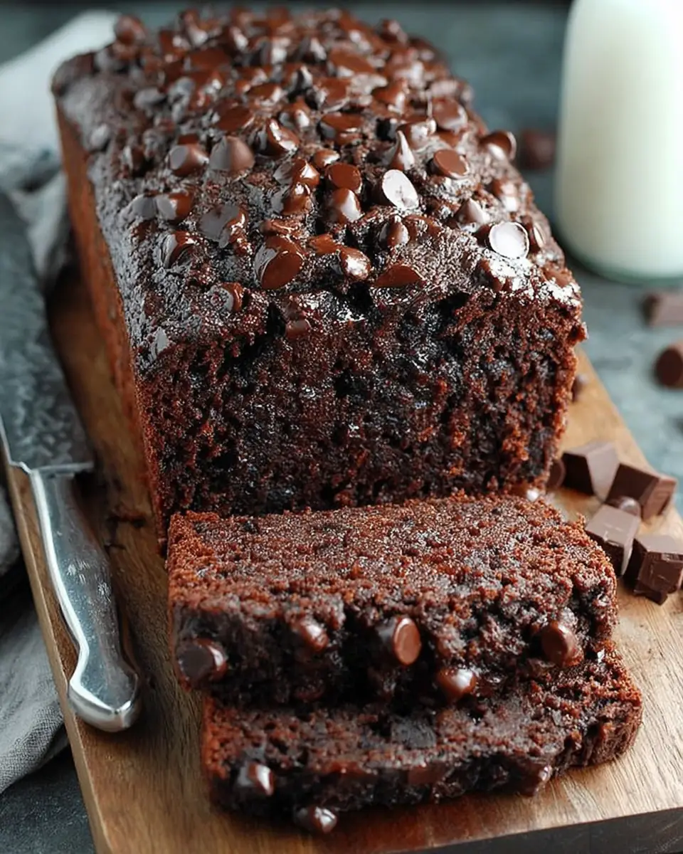 A delicious plate of Chocolate Banana Bread