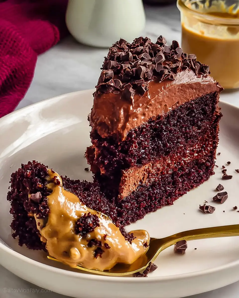 A delicious plate of Chocolate Mousse Cake