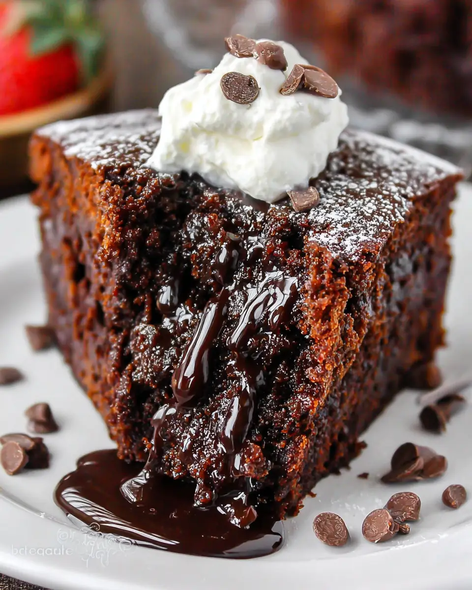 A delicious plate of Chocolate Ricotta Cake