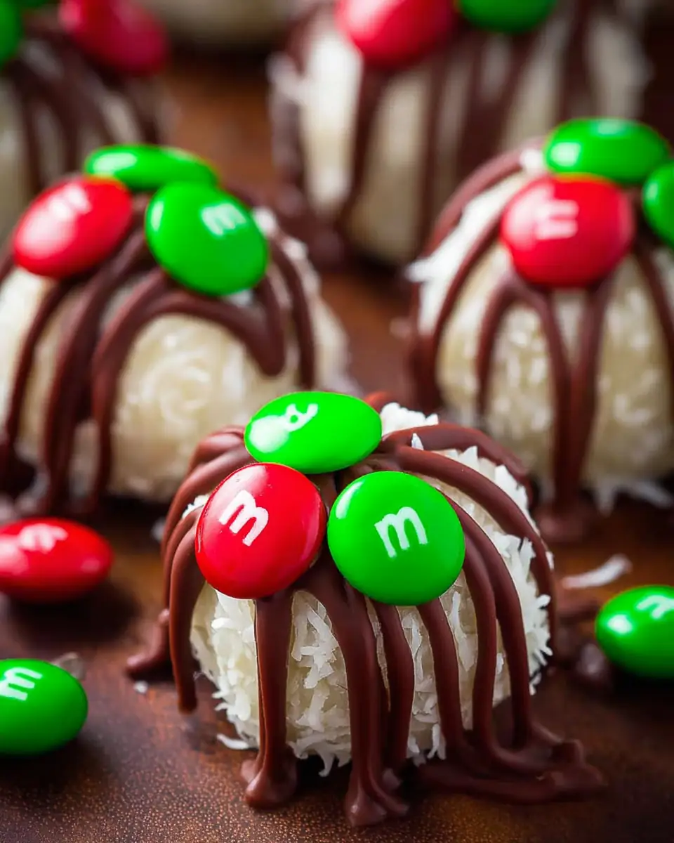 A delicious plate of Christmas Coconut Balls Recipe