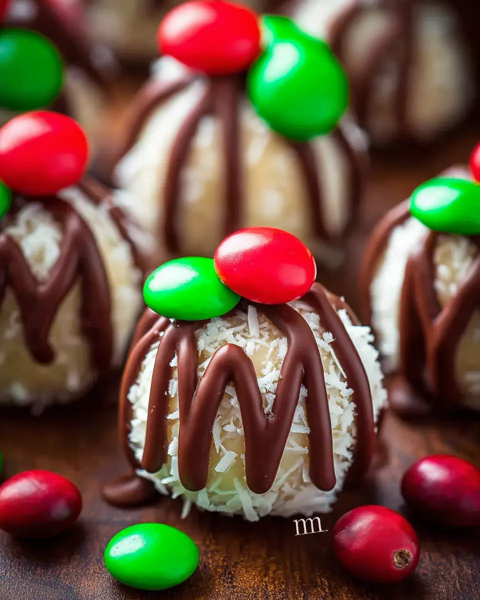 A delicious plate of Christmas Coconut Balls Recipe