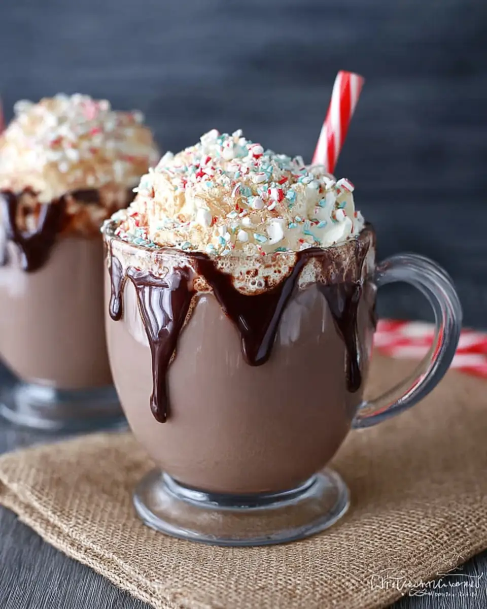 A delicious plate of Cinnamon Roll Hot Chocolate