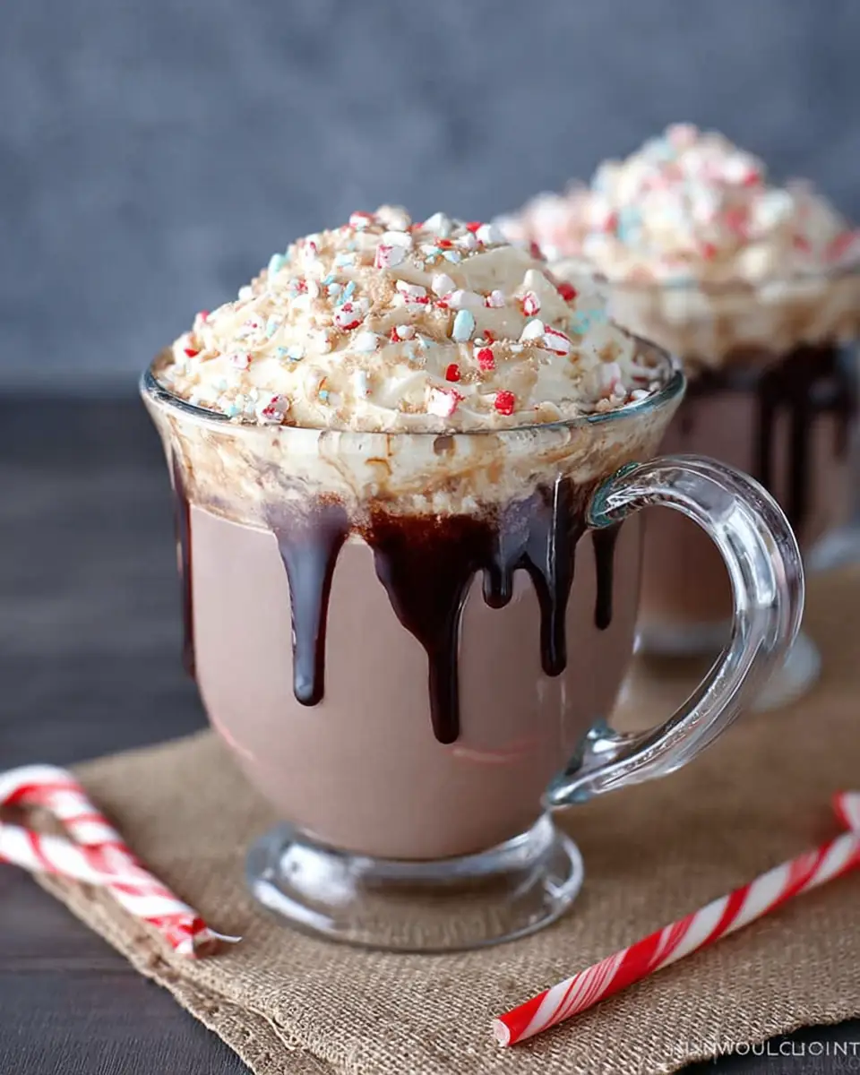 A delicious plate of Cinnamon Roll Hot Chocolate