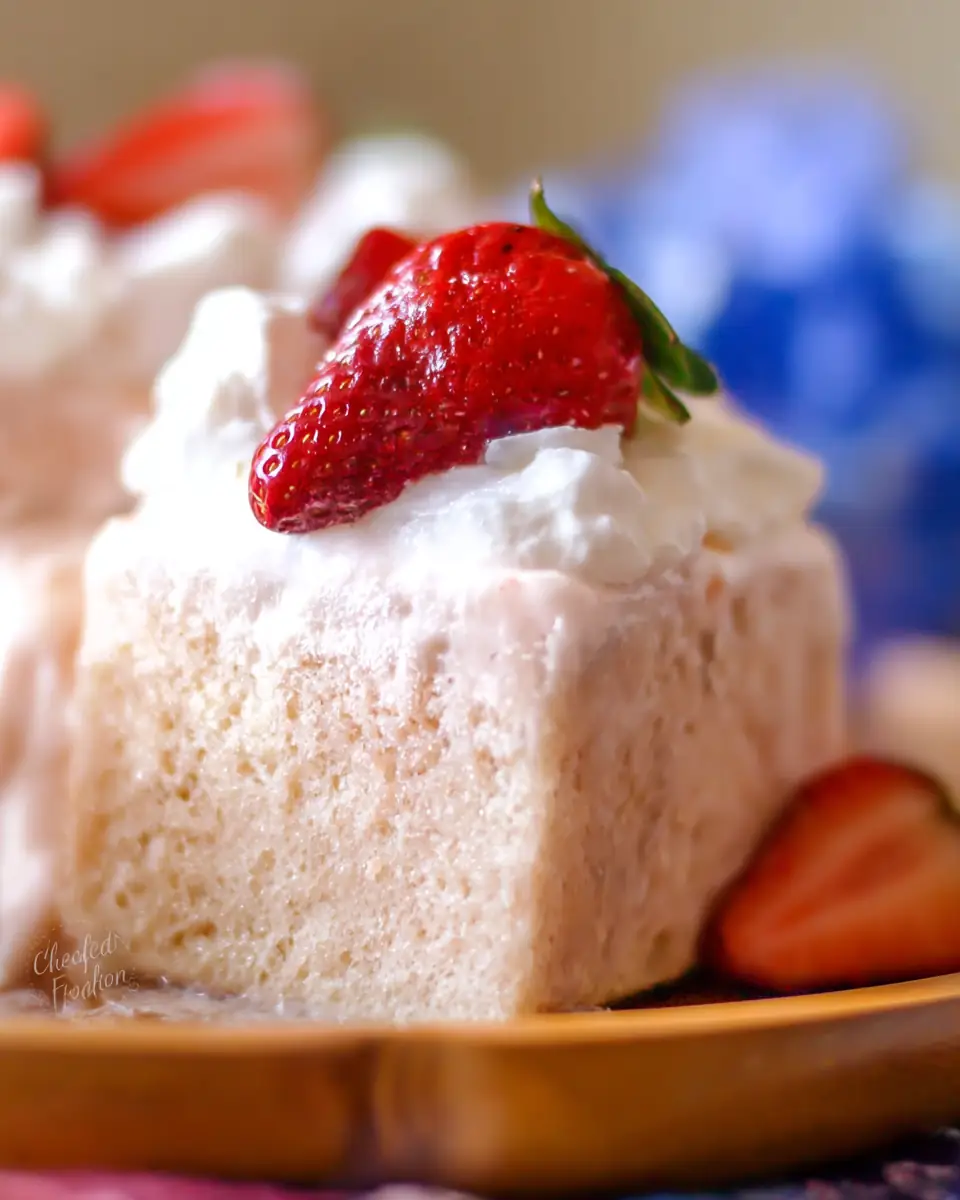 A delicious plate of Cloud Cake