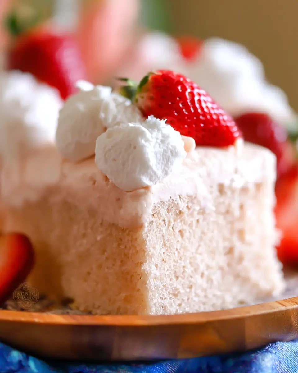A delicious plate of Cloud Cake