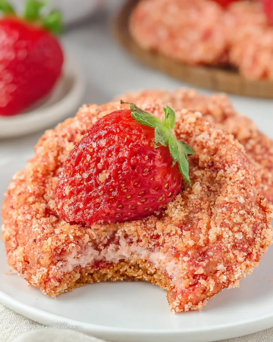 A delicious plate of Fresh Strawberry Cupcakes