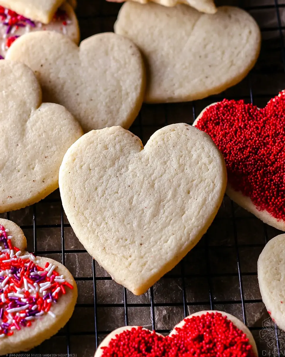 A delicious plate of Heart Shaped Cookies