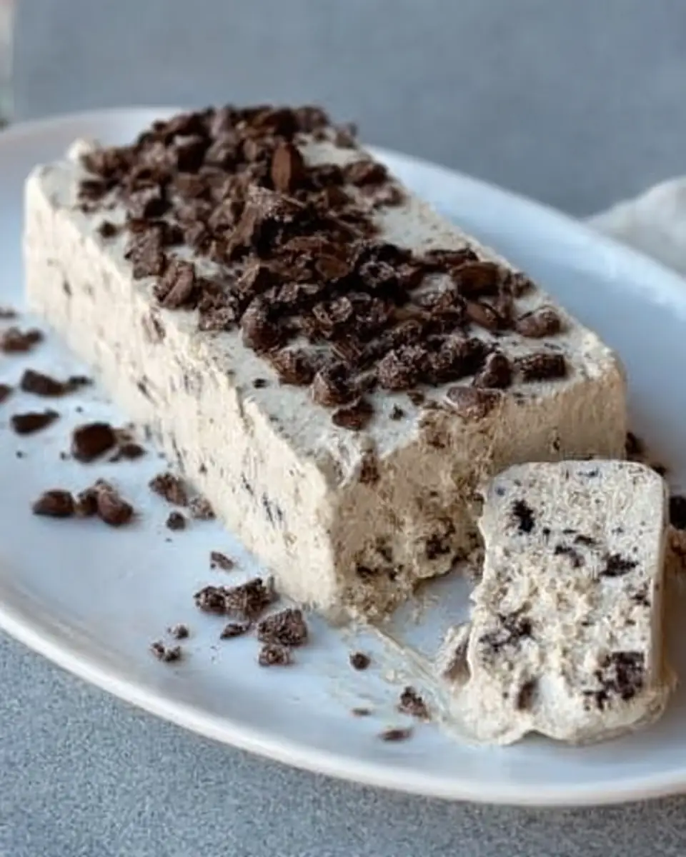 A delicious plate of Keto Coffee Semifreddo