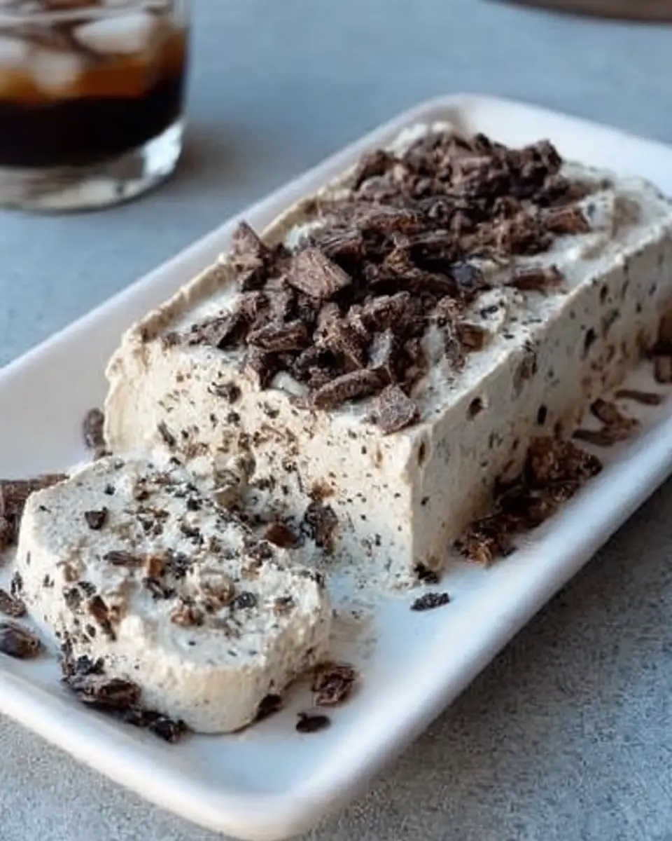 A delicious plate of Keto Coffee Semifreddo