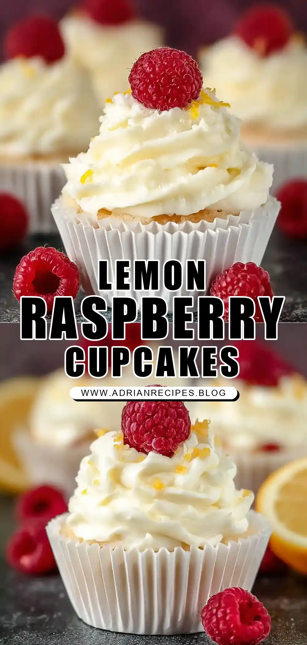 Lemon and Raspberry Cupcakes