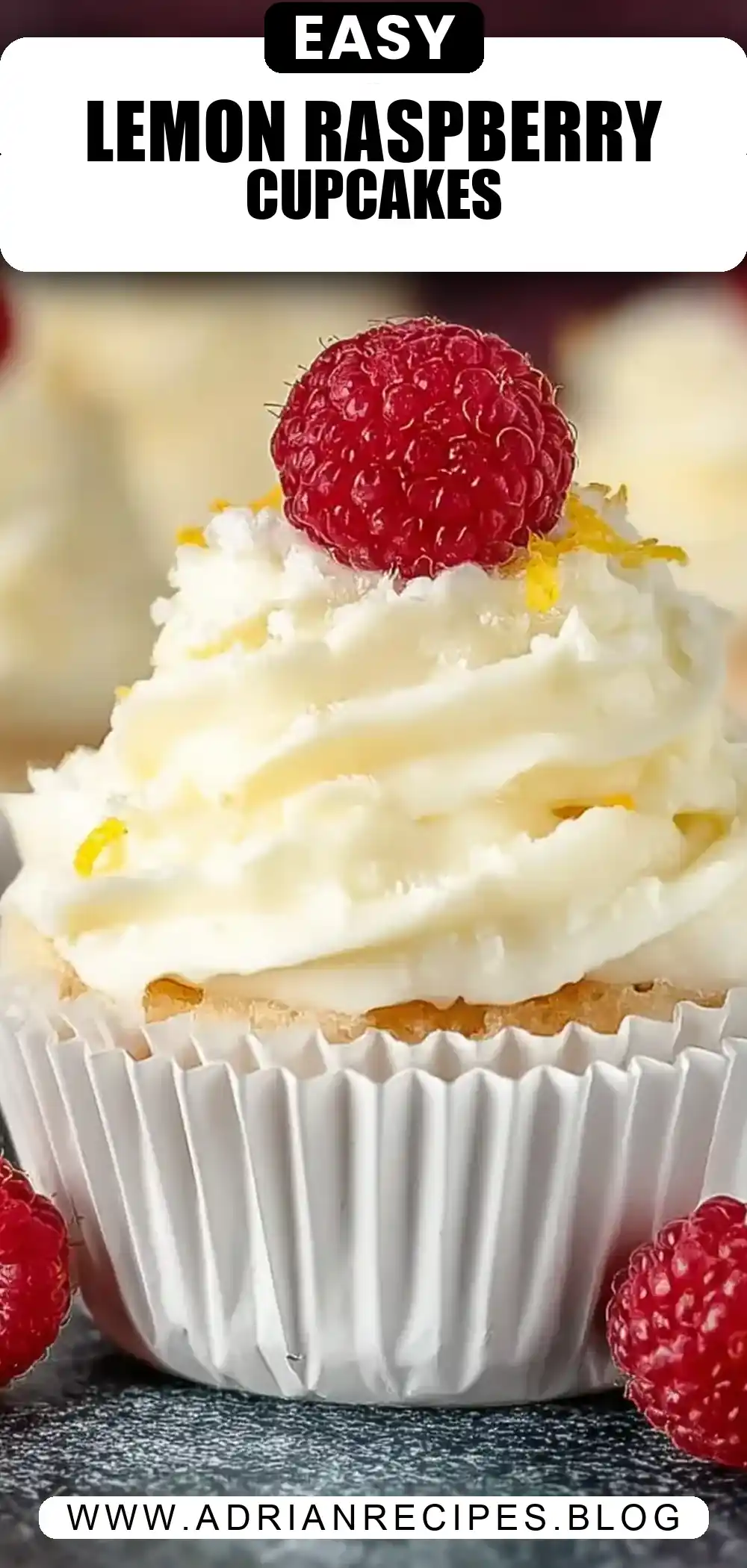 Lemon and Raspberry Cupcakes