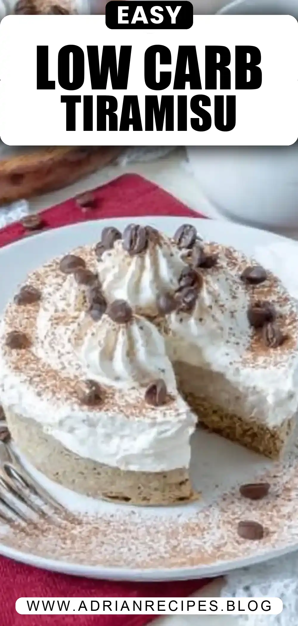 Low Carb Tiramisu Mug Cake