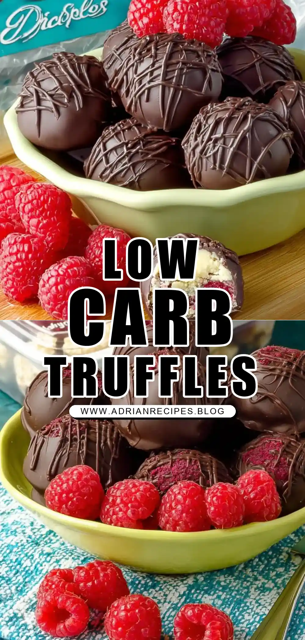 Low Carb Dairy-Free Raspberry Truffles