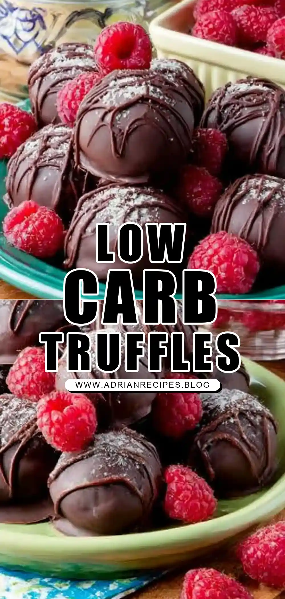 Low Carb Dairy-Free Raspberry Truffles