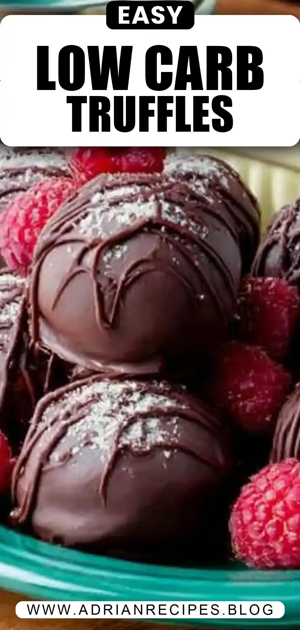 Low Carb Dairy-Free Raspberry Truffles