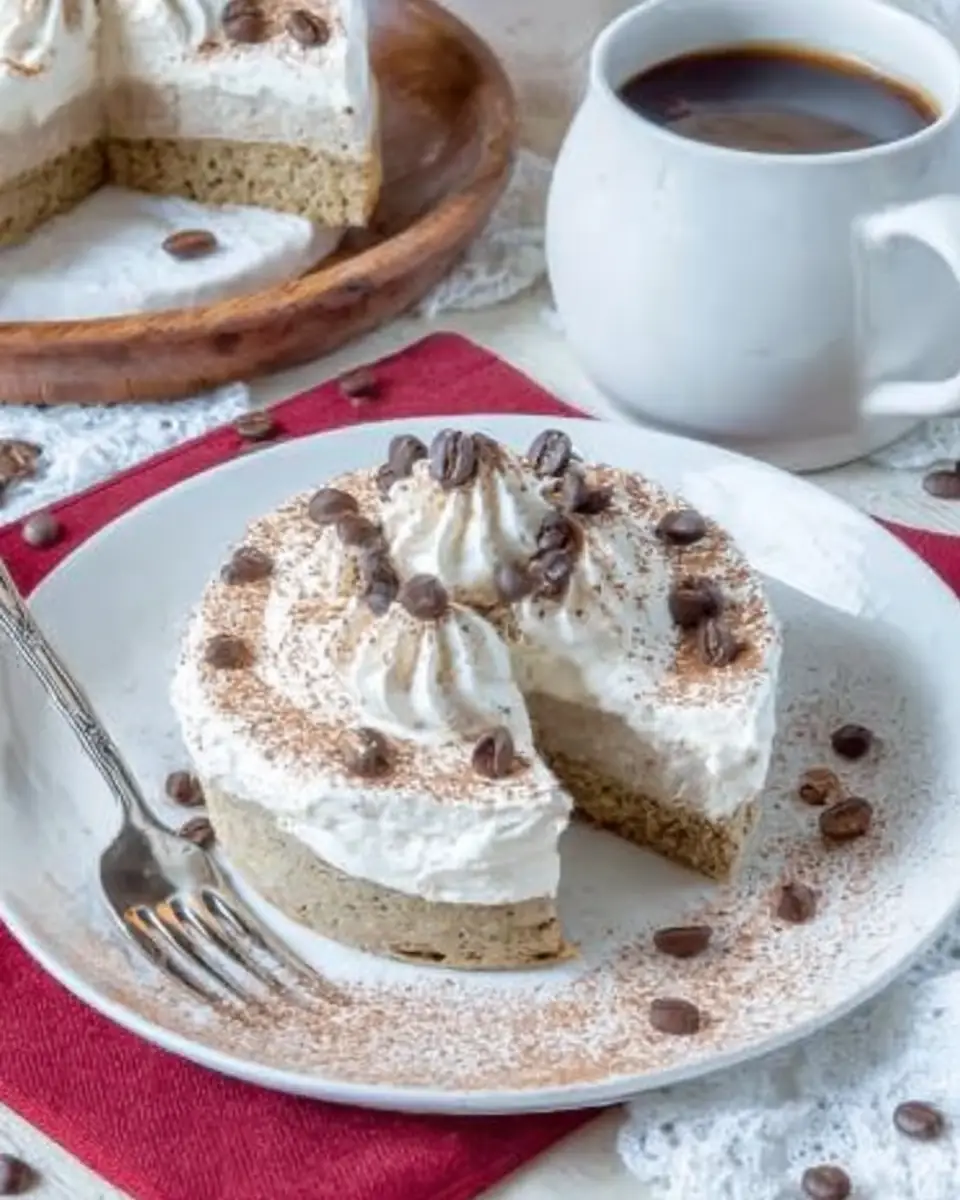 A delicious plate of Low Carb Tiramisu Mug Cake