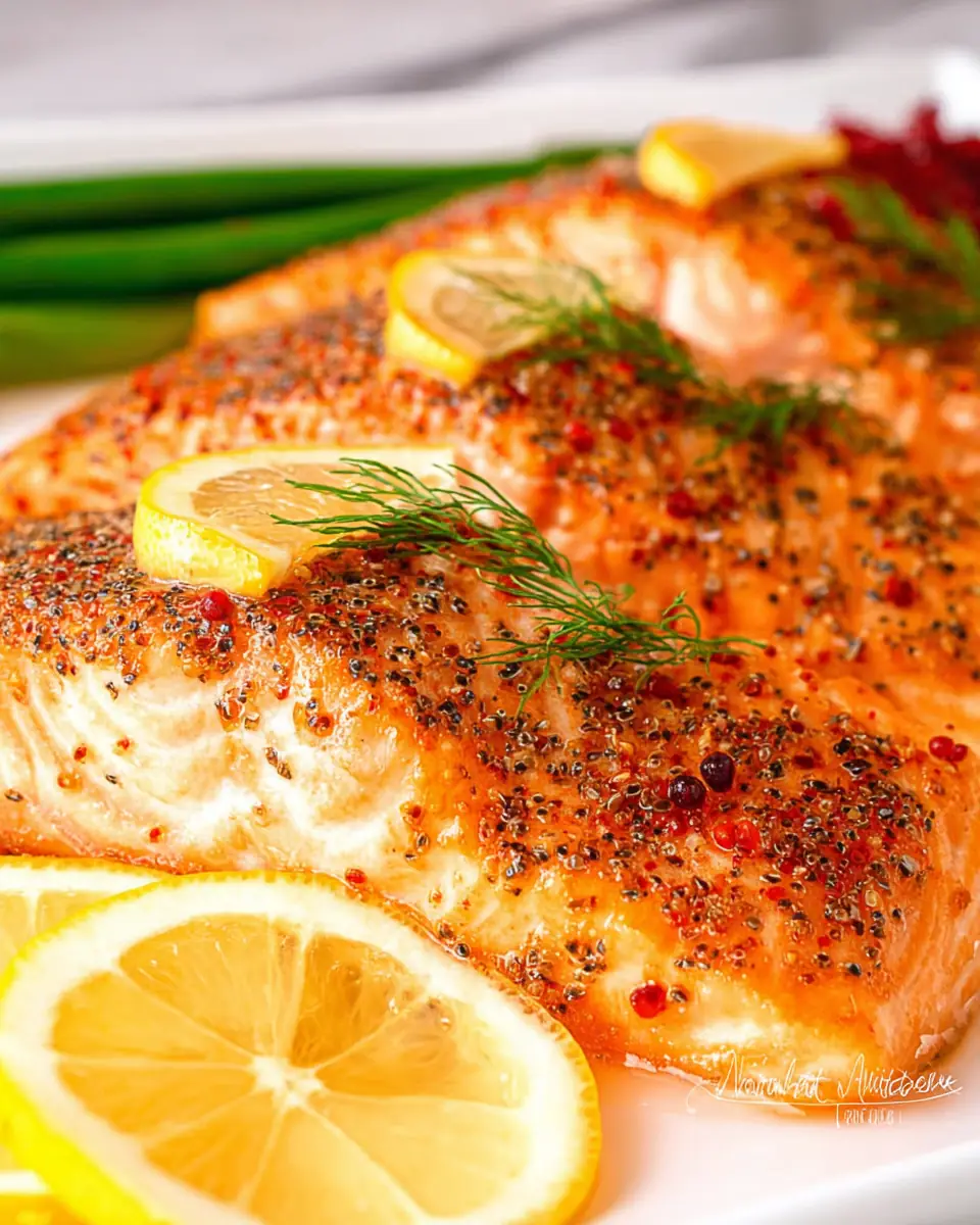 A delicious plate of Maple Glazed Salmon