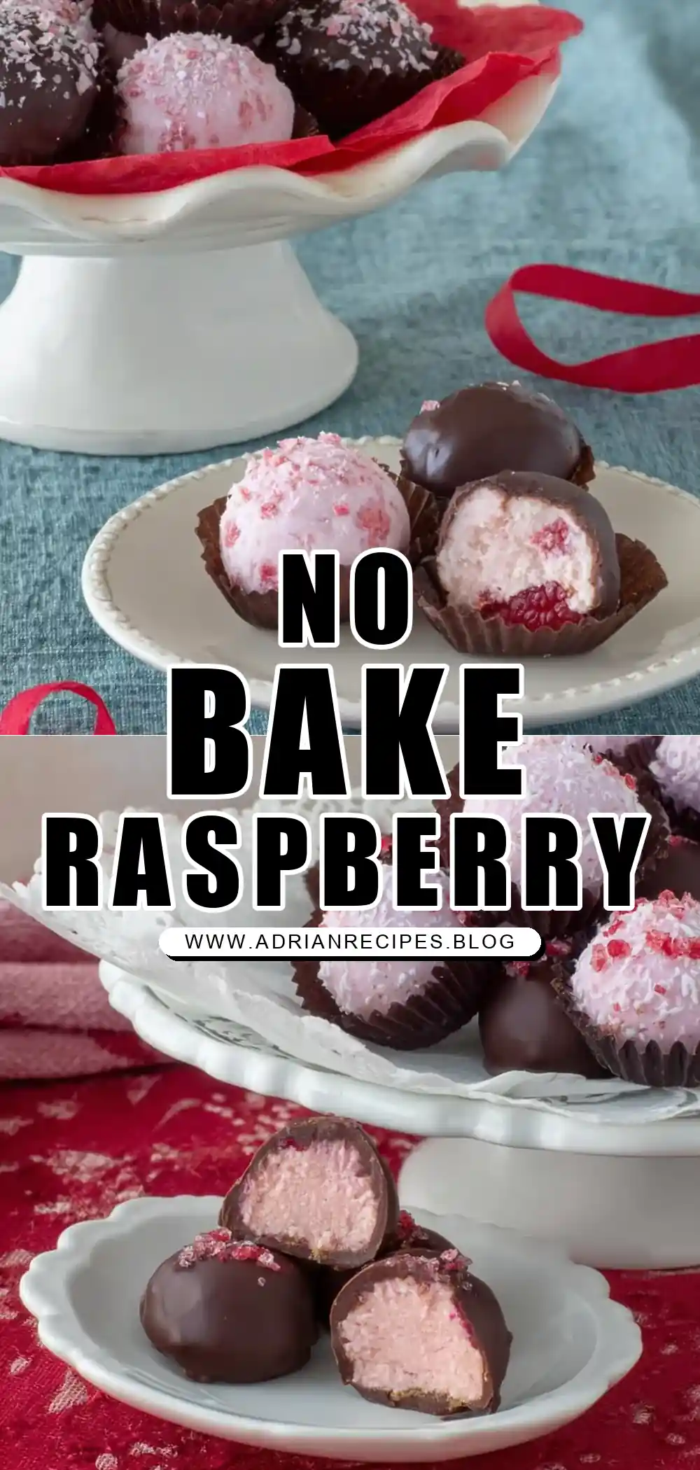 Sugar-Free No Bake Raspberry Cheesecake Bites