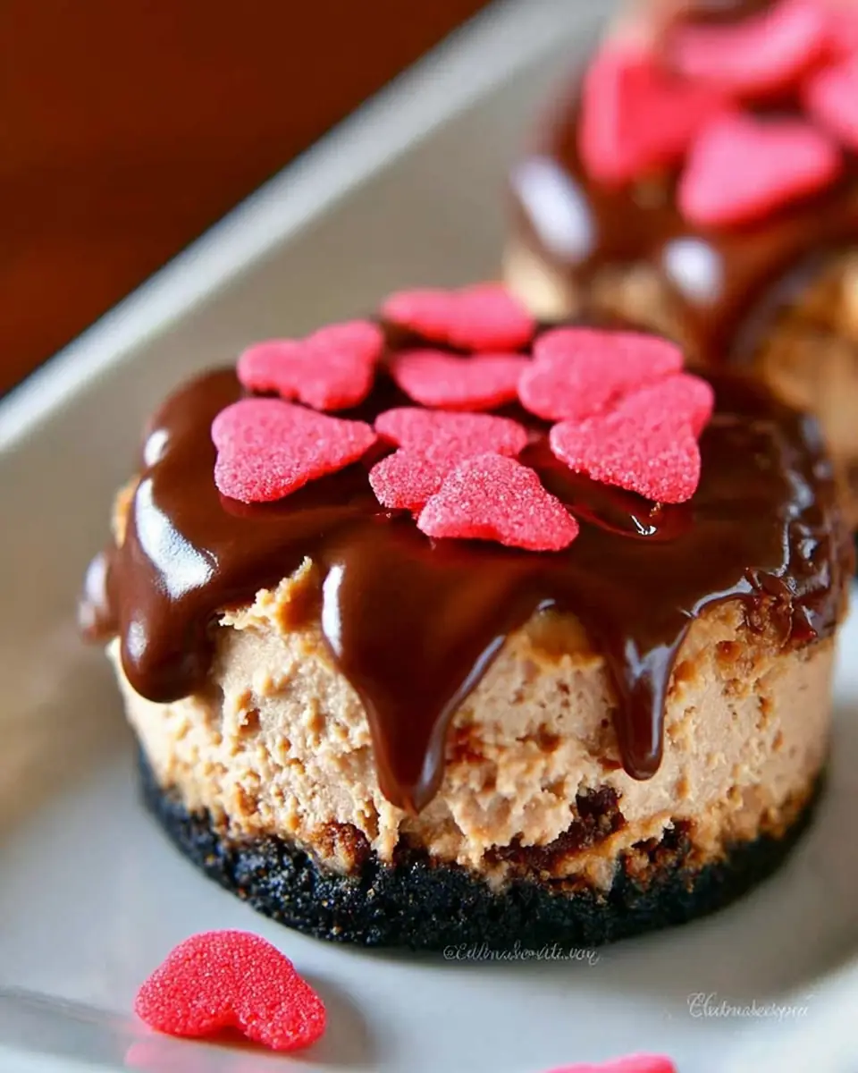 A delicious plate of Nutella Mini Cheesecakes