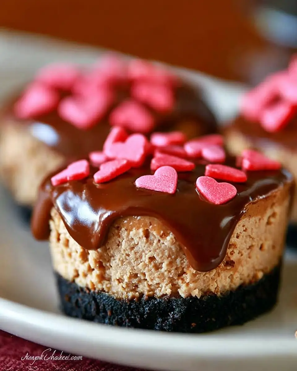 A delicious plate of Nutella Mini Cheesecakes