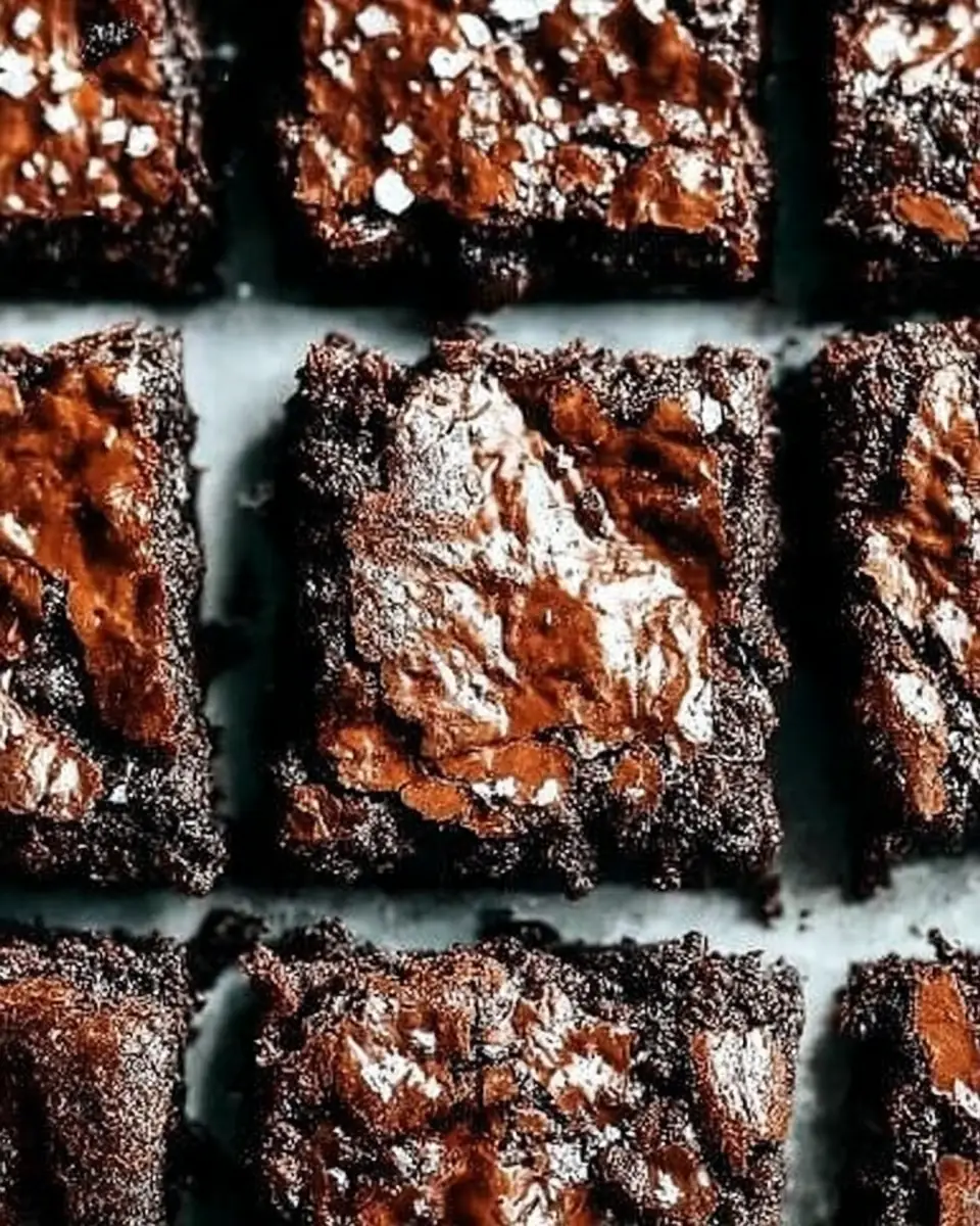 A delicious plate of One Bowl Brownies
