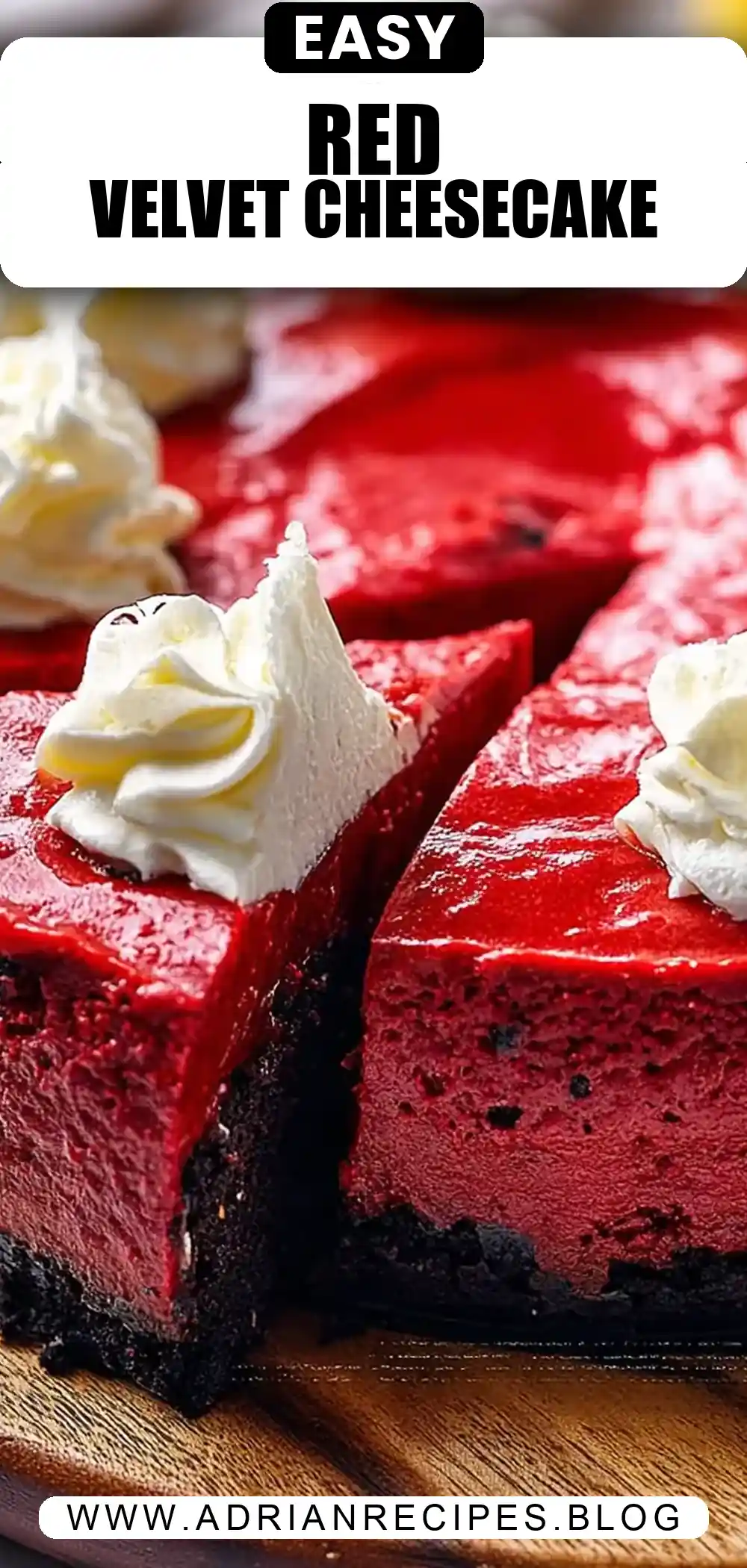 Red Velvet Oreo Cheesecake